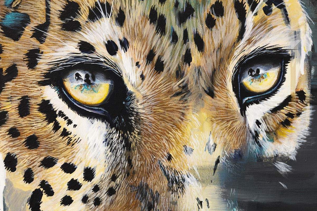 Cobalt - Original - SOLD by artist Faye Nasser Joley - Wyecliffe Galleries