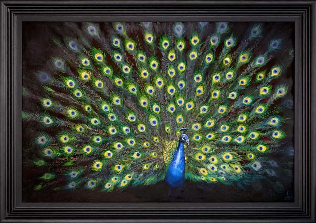 Colours of a Feather - SOLD by artist Faye Nasser Joley - Wyecliffe Galleries