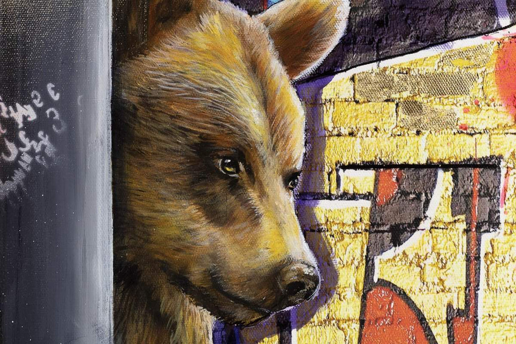 Hide - Original - SOLD by artist Faye Nasser Joley - Wyecliffe Galleries