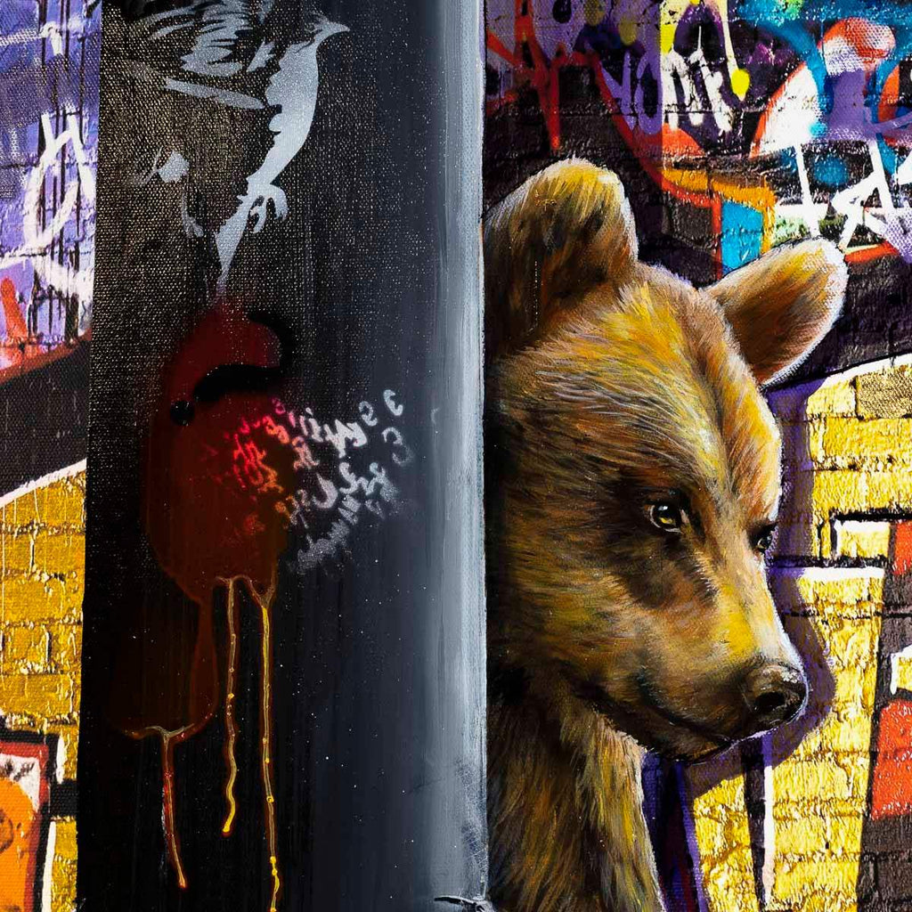 Hide - Original - SOLD by artist Faye Nasser Joley - Wyecliffe Galleries