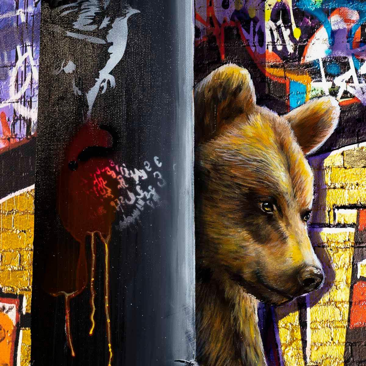 Hide - Original - SOLD by artist Faye Nasser Joley - Wyecliffe Galleries