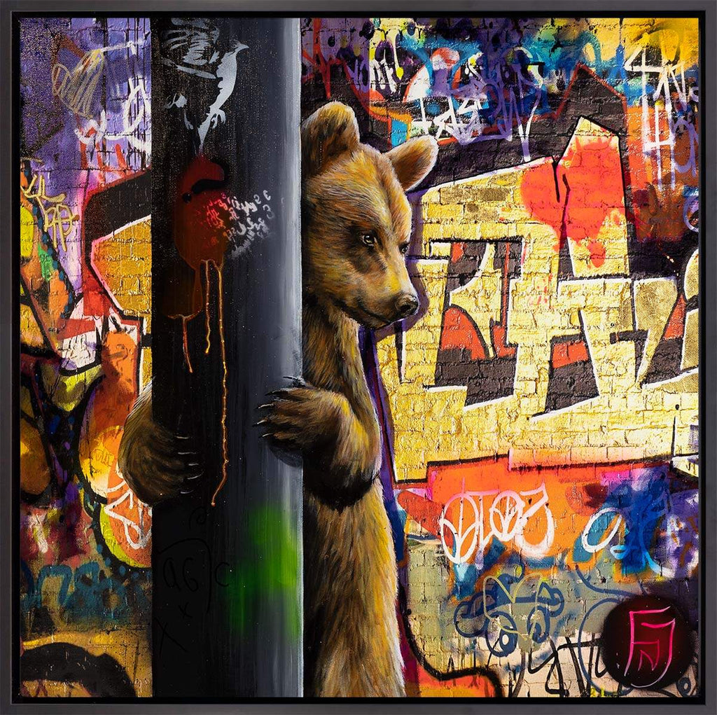 Hide - Original - SOLD by artist Faye Nasser Joley - Wyecliffe Galleries