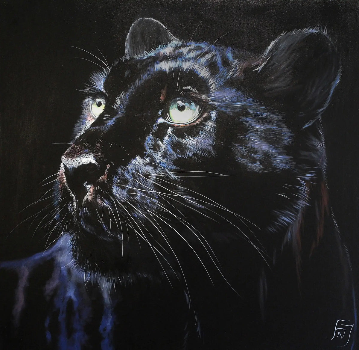 Jinks - SOLD by artist Faye Nasser-Joley - Wyecliffe Galleries