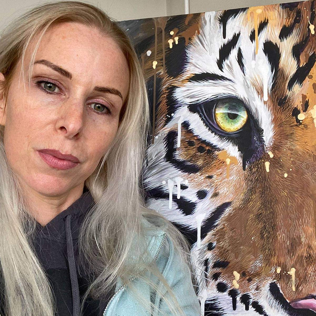 Obsidian - Original - SOLD by artist Faye Nasser Joley - Wyecliffe Galleries