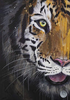 Obsidian - Original - SOLD by artist Faye Nasser Joley - Wyecliffe Galleries