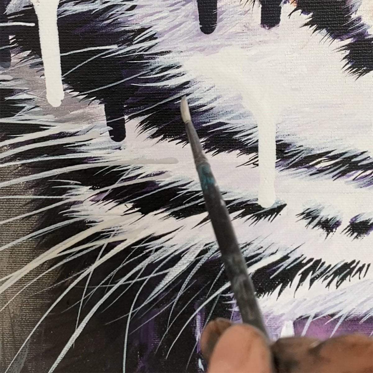 Obsidian - Original - SOLD by artist Faye Nasser Joley - Wyecliffe Galleries