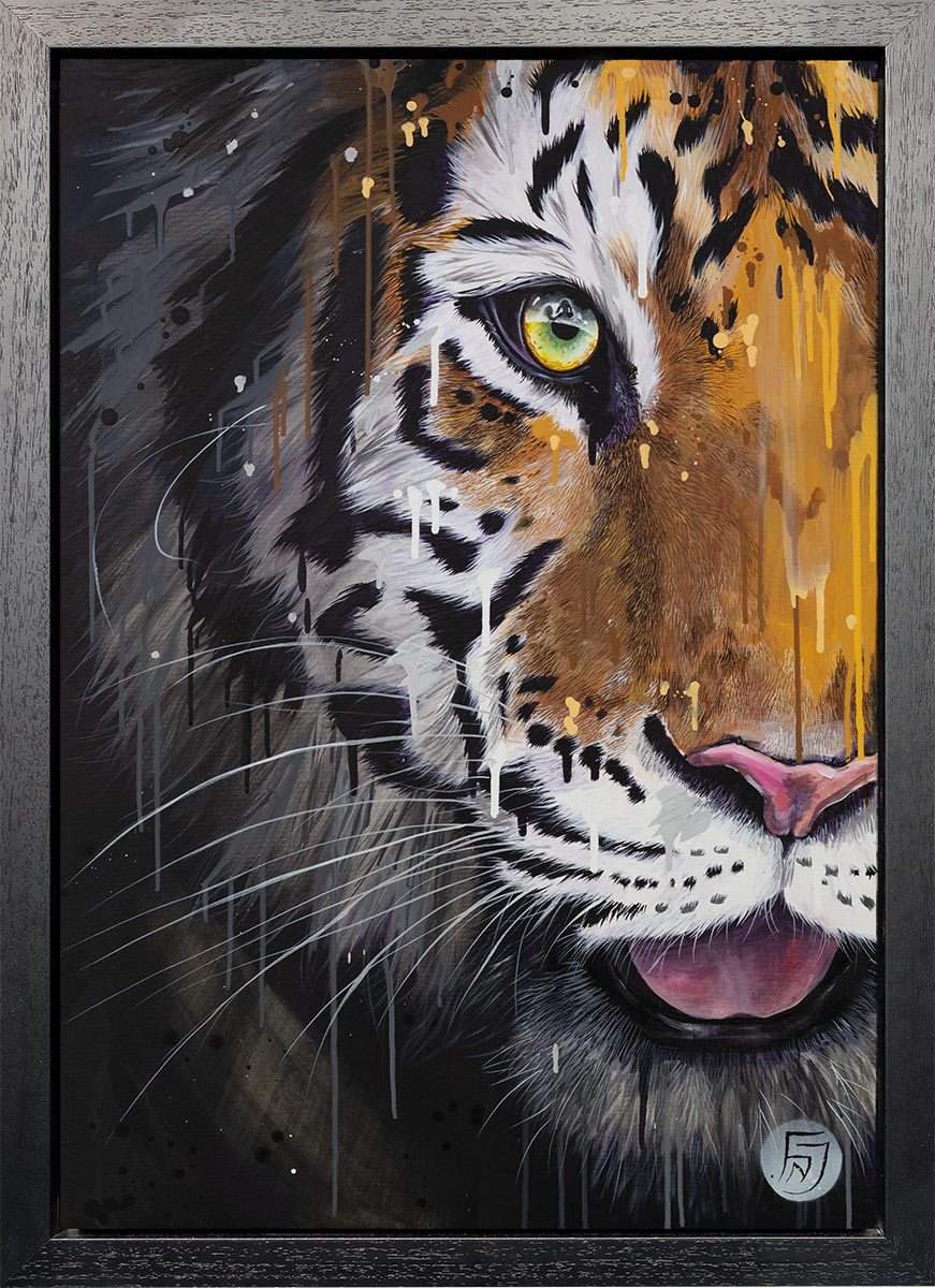 Obsidian - Original - SOLD by artist Faye Nasser Joley - Wyecliffe Galleries