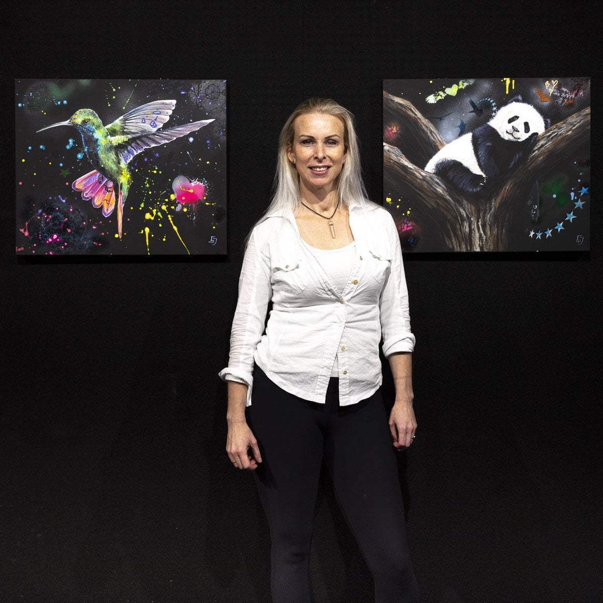 Pandemonium 2 - Original - SOLD by artist Faye Nasser Joley - Wyecliffe Galleries