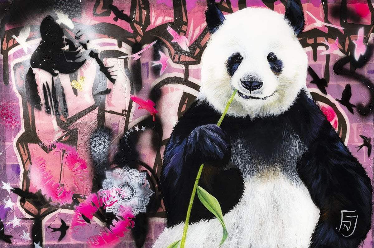 Pandemonium I - Original - SOLD by artist Faye Nasser Joley - Wyecliffe Galleries