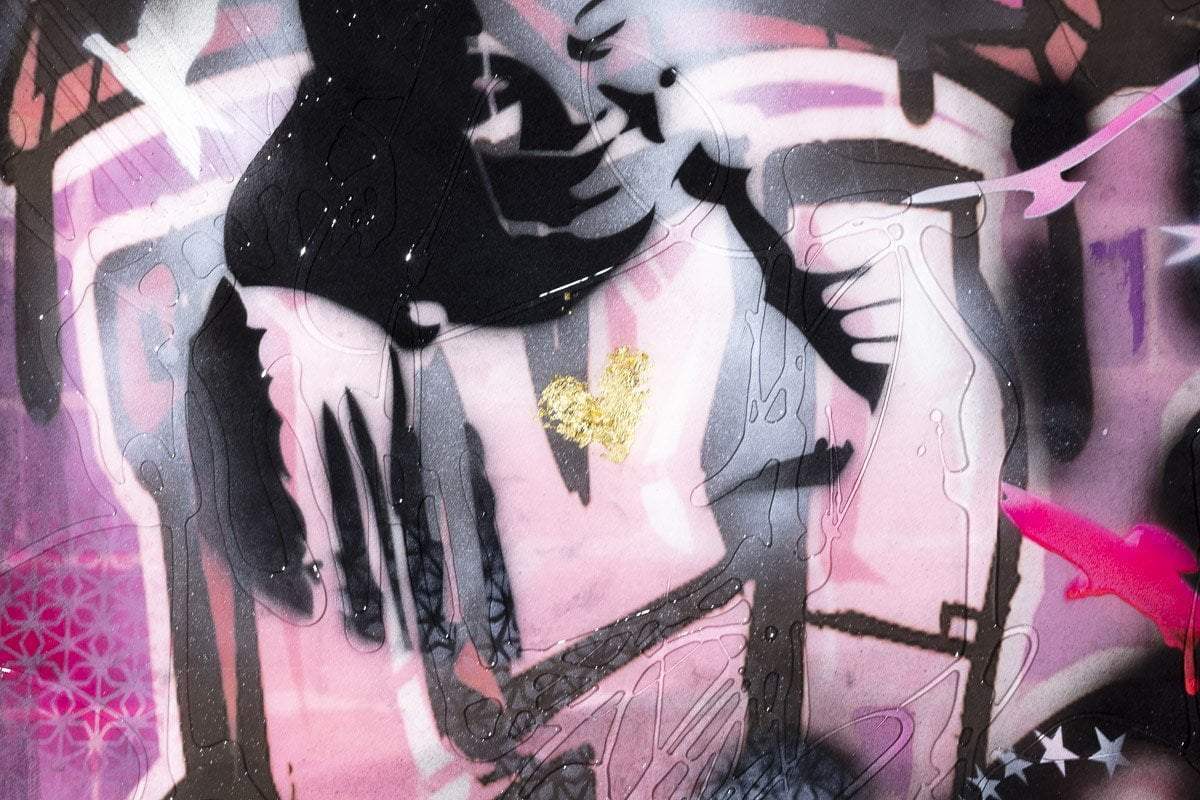 Pandemonium I - Original - SOLD by artist Faye Nasser Joley - Wyecliffe Galleries