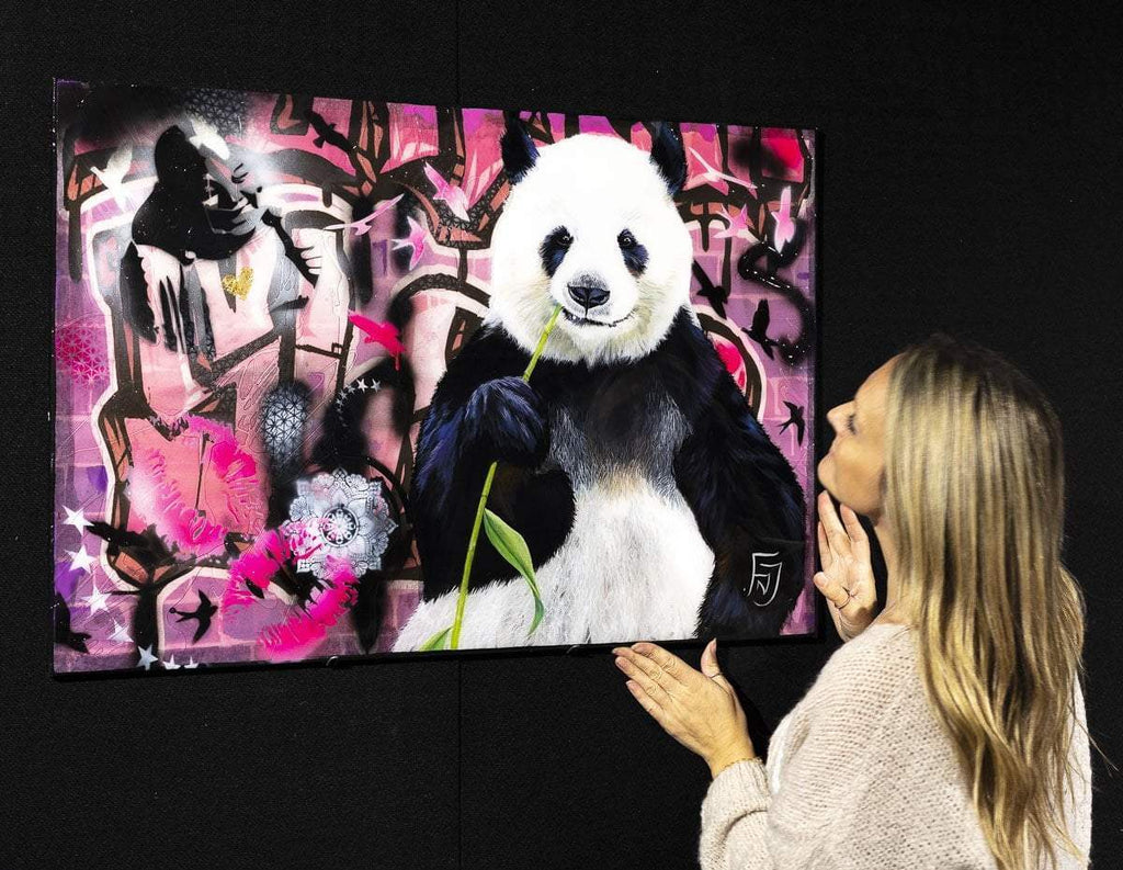 Pandemonium I - Original - SOLD by artist Faye Nasser Joley - Wyecliffe Galleries