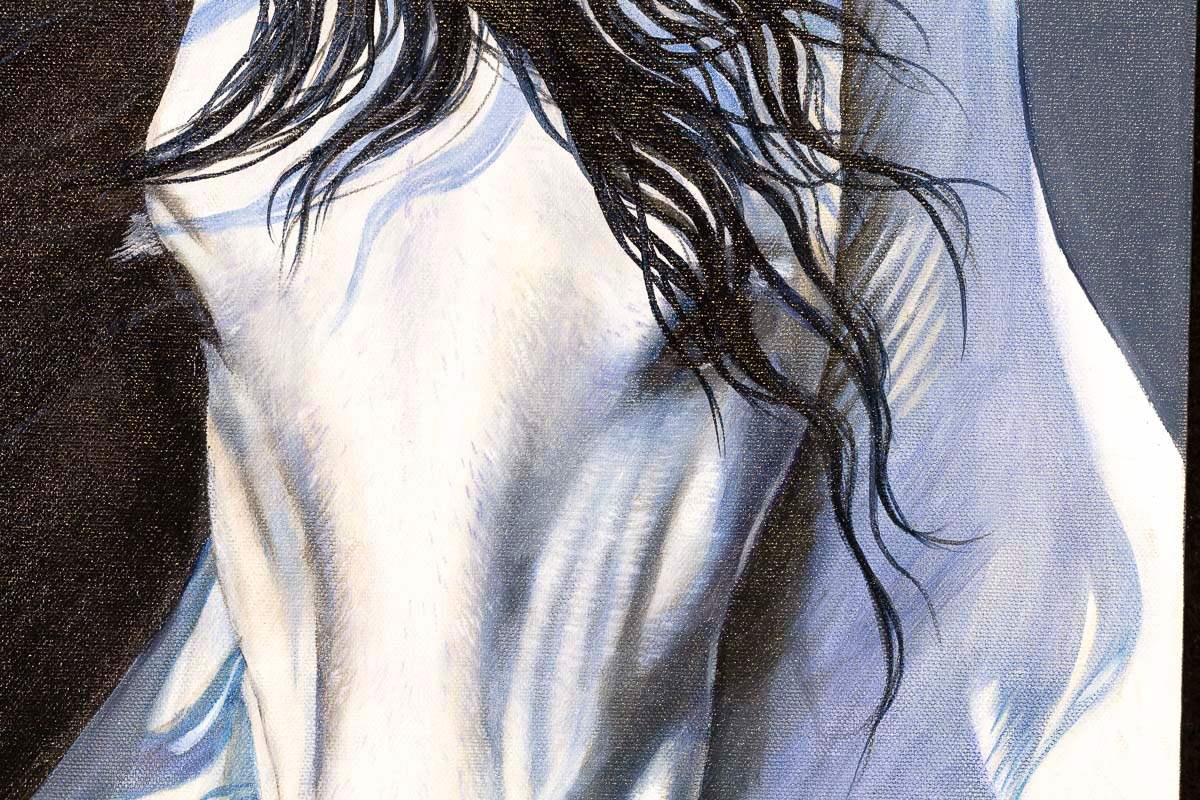 Raphael - Original - SOLD by artist Faye Nasser Joley - Wyecliffe Galleries