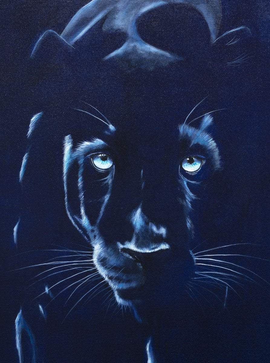 Sapphire - Original - SOLD by artist Faye Nasser Joley - Wyecliffe Galleries