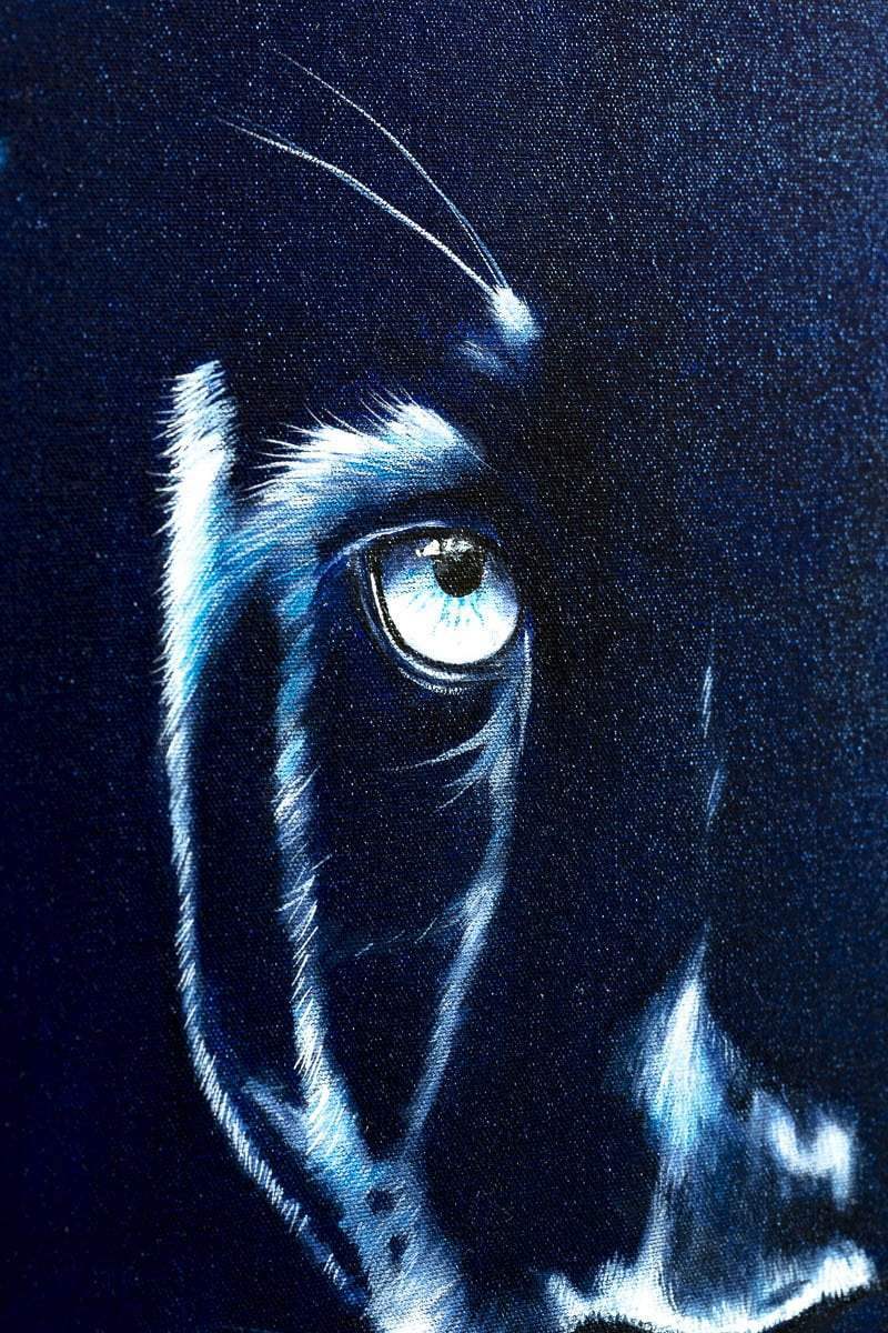 Sapphire - Original - SOLD by artist Faye Nasser Joley - Wyecliffe Galleries