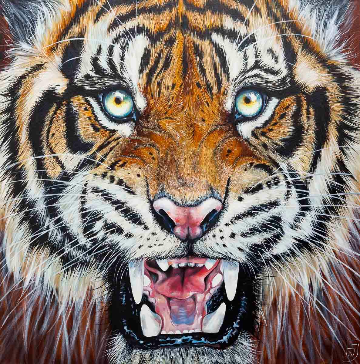 Shah - Original by artist Faye Nasser-Joley - Wyecliffe Galleries