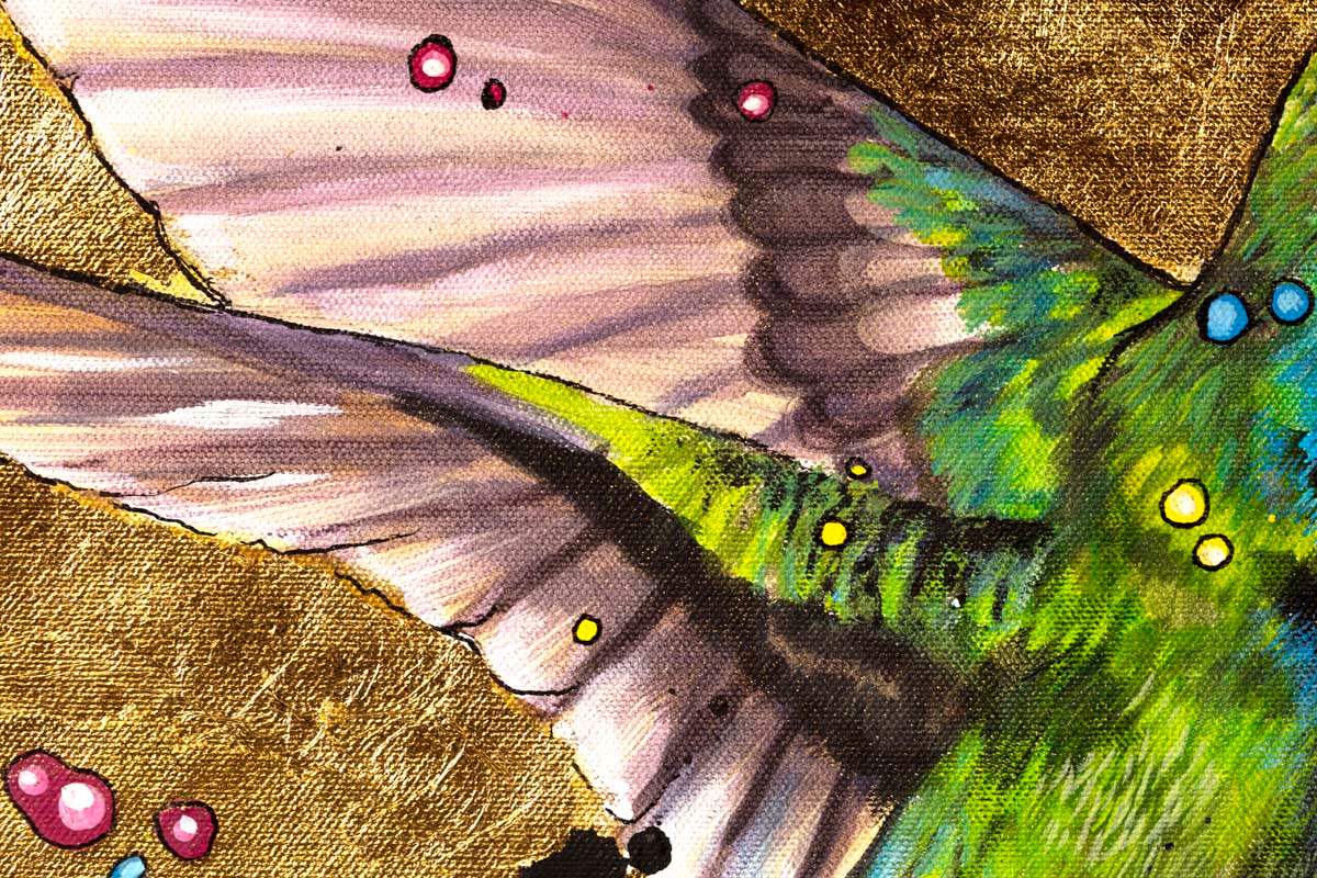 Starburst - Original by artist Faye Nasser-Joley - Wyecliffe Galleries