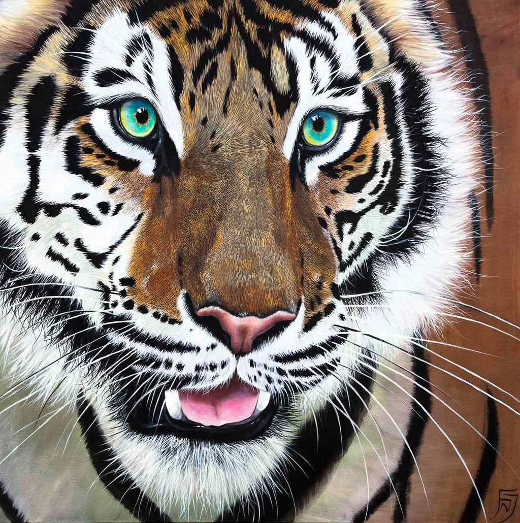 Tiger Kaito - Original by artist Faye Nasser Joley - Wyecliffe Galleries