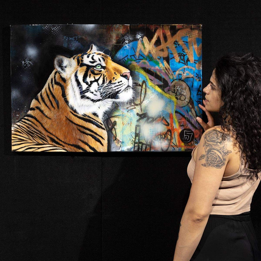 Urban Legend - SOLD by artist Faye Nasser Joley - Wyecliffe Galleries