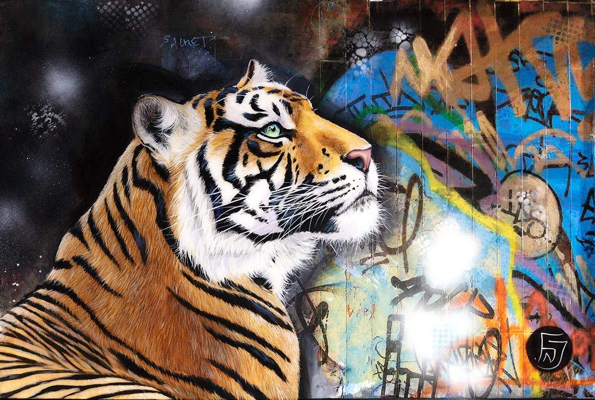 Urban Legend - SOLD by artist Faye Nasser Joley - Wyecliffe Galleries