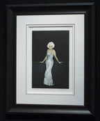 Jean Harlow in a Satin Gown - SOLD by artist Frank Martin - Wyecliffe Galleries