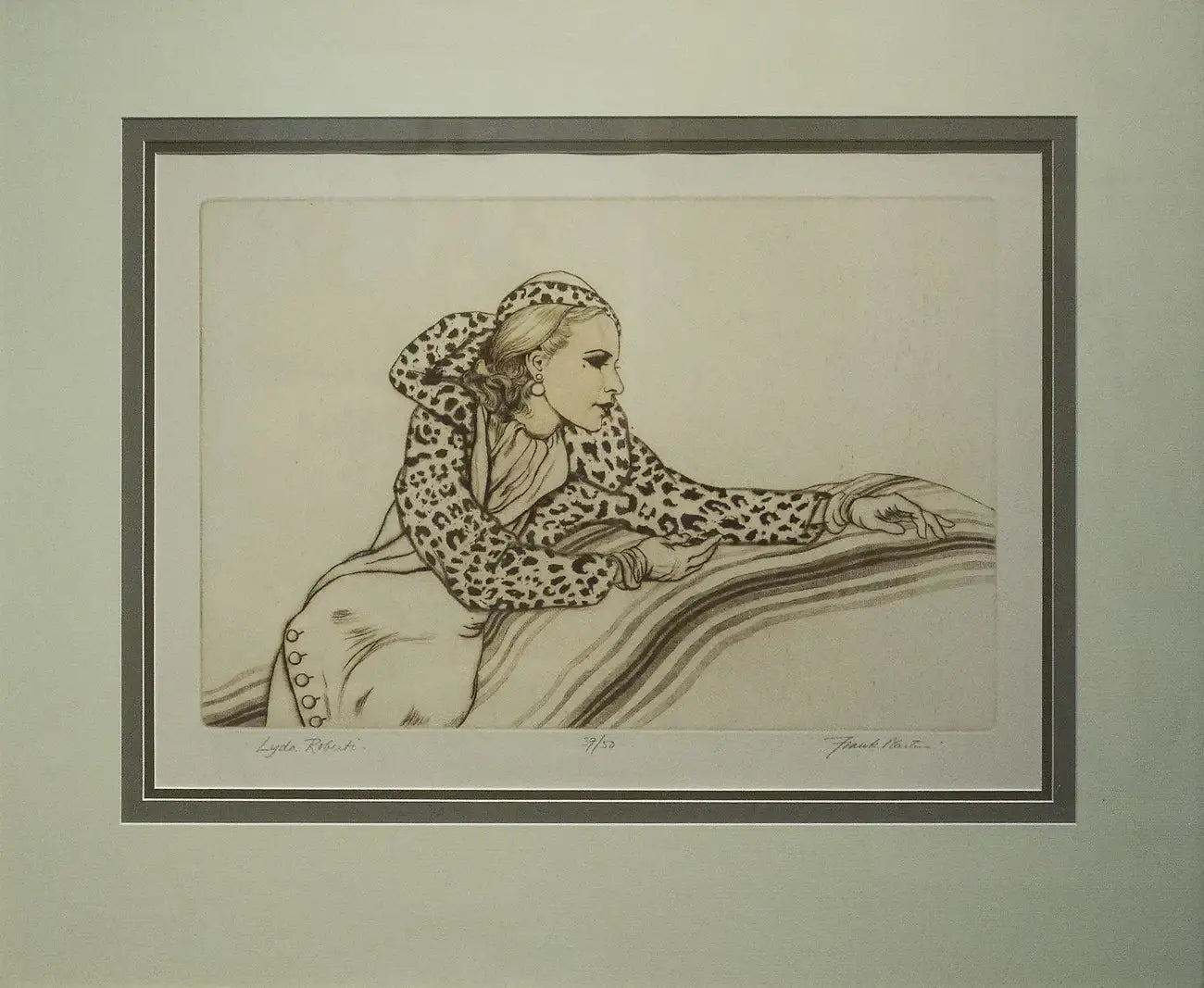 Lyda Roberti by artist Frank Martin - Wyecliffe Galleries