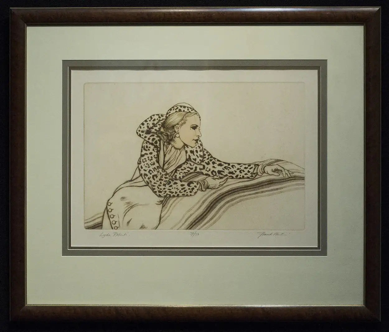 Lyda Roberti by artist Frank Martin - Wyecliffe Galleries