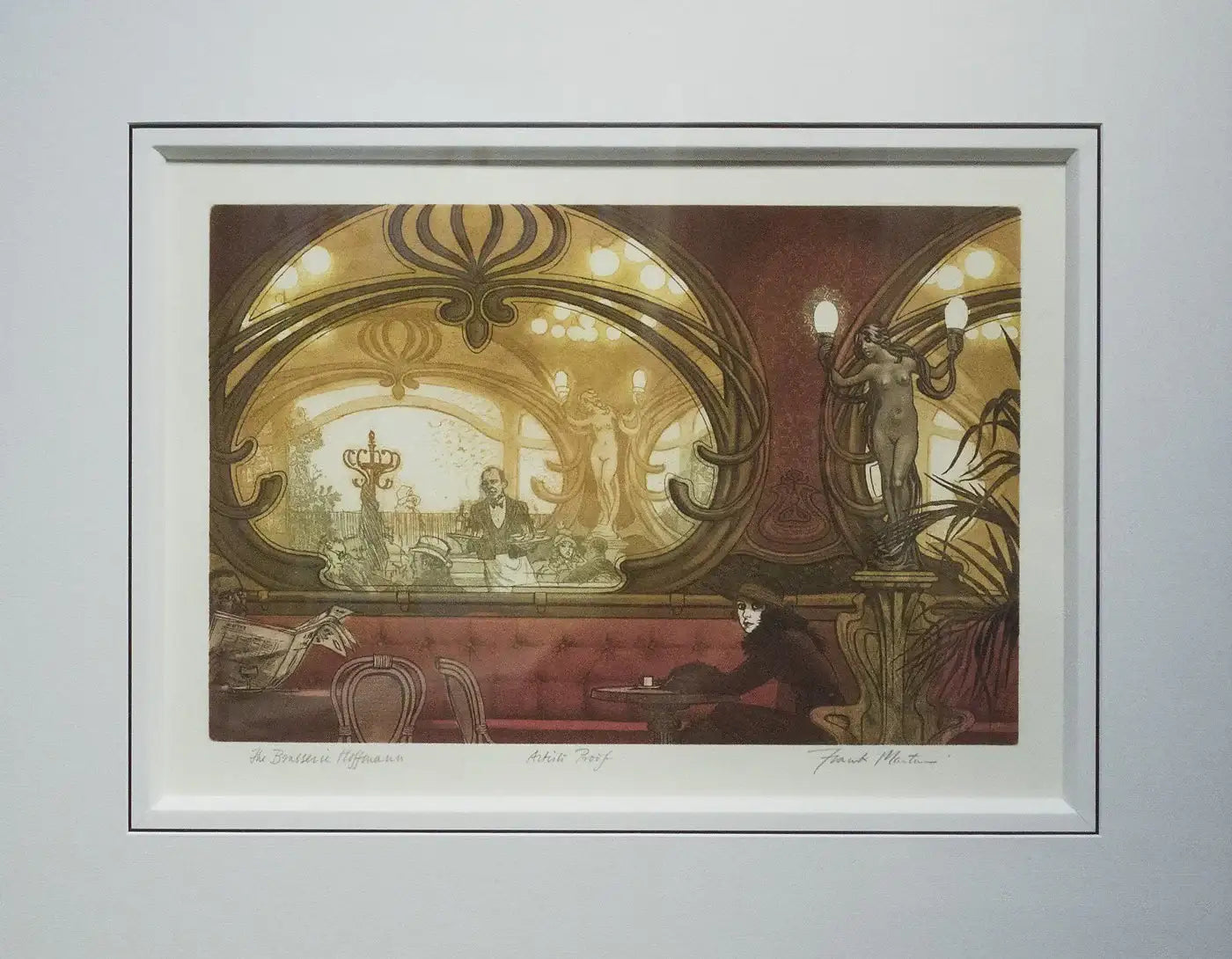 The Brasserie Hoffmann - Sold by artist Frank Martin - Wyecliffe Galleries