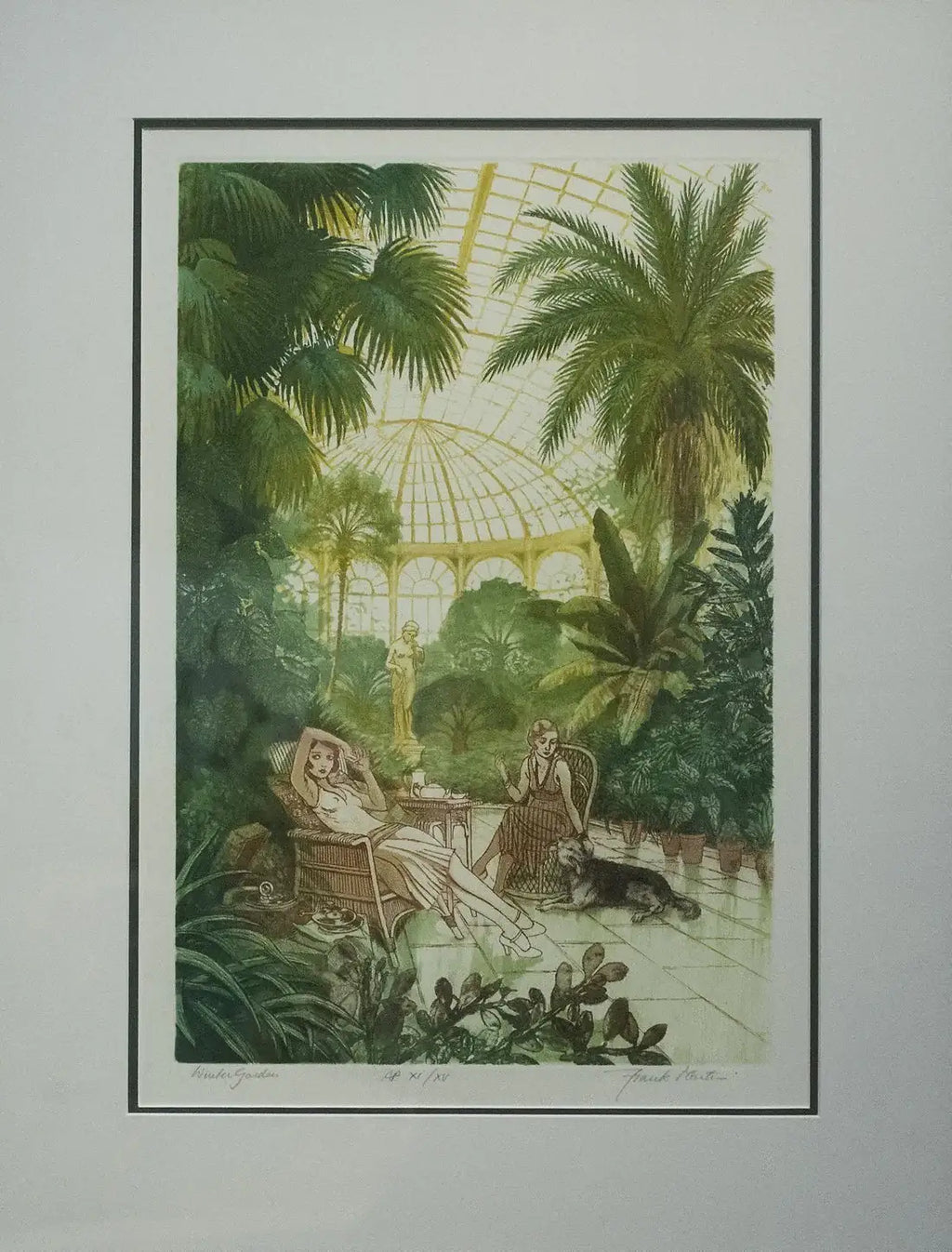 Winter Garden - SOLD by artist Frank Martin - Wyecliffe Galleries