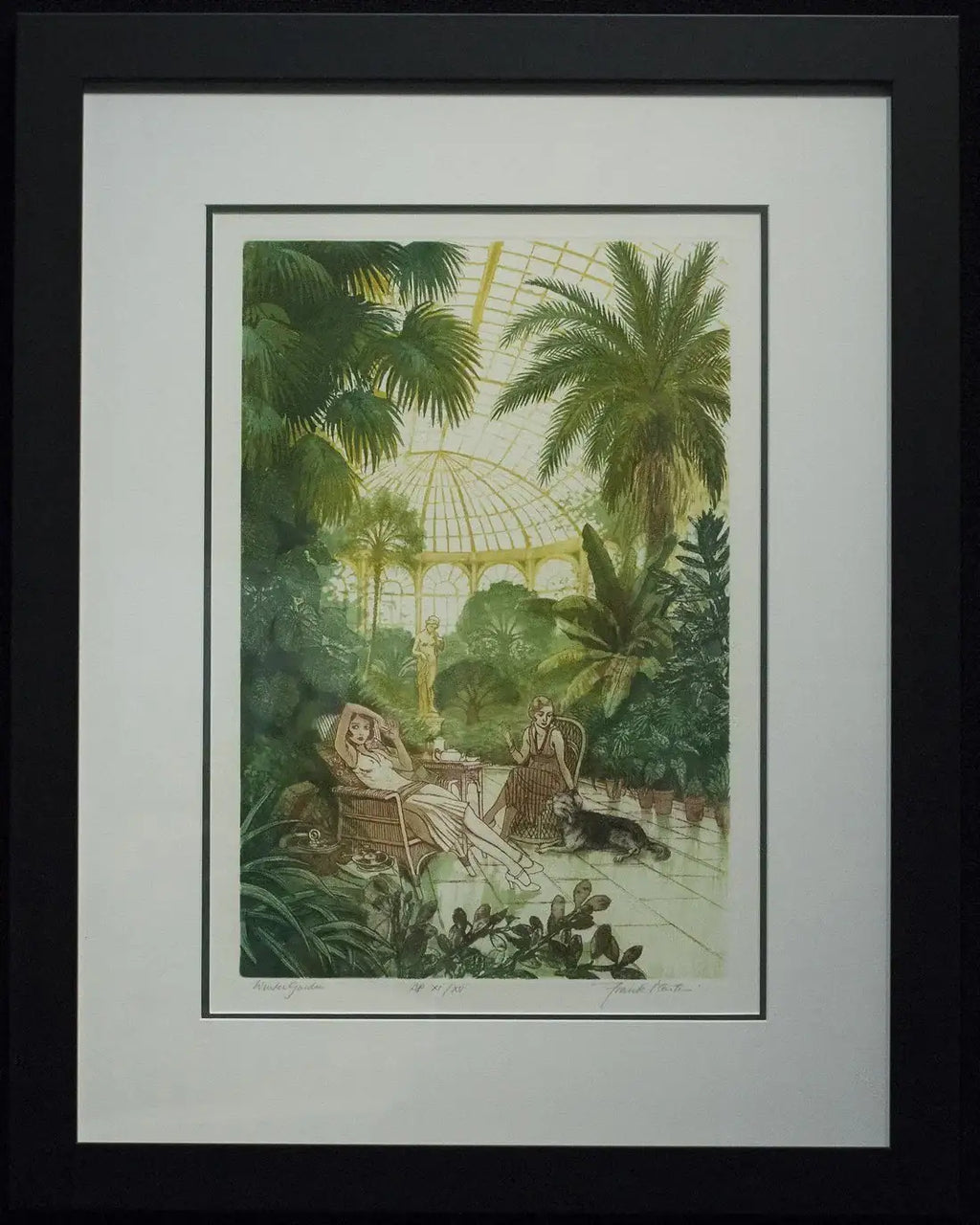 Winter Garden - SOLD by artist Frank Martin - Wyecliffe Galleries