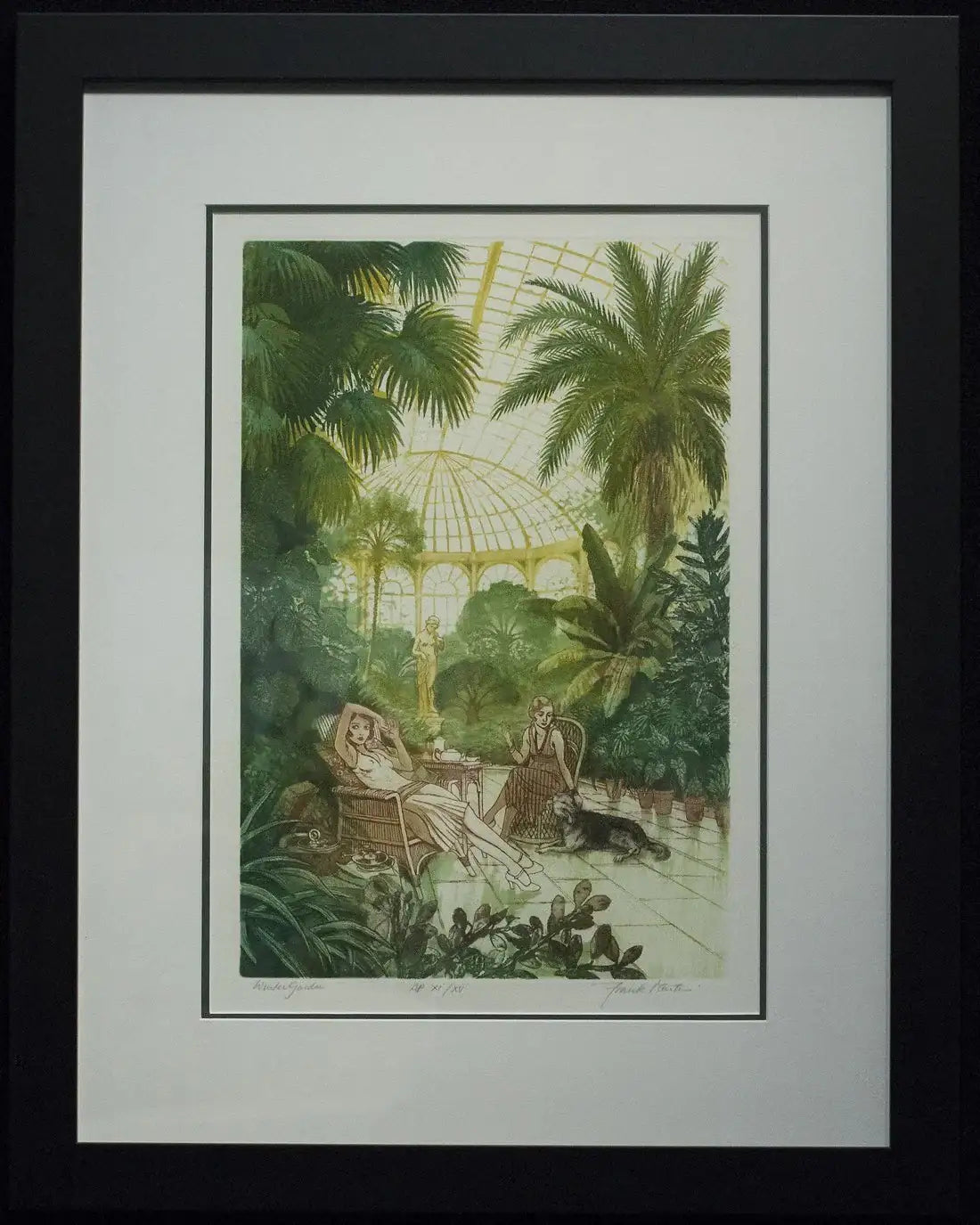 Winter Garden - SOLD by artist Frank Martin - Wyecliffe Galleries