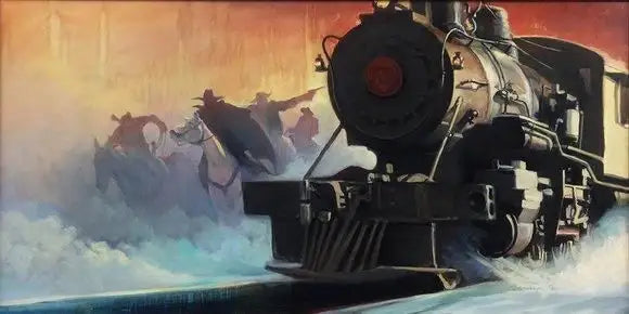 Arrival Of The Wrecking Crew- SOLD by artist Gabe Leonard - Wyecliffe Galleries