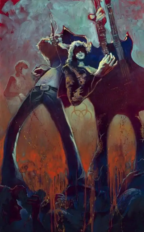 Dazed and Confused (Led Zeppelin) - SOLD by artist Gabe Leonard - Wyecliffe Galleries