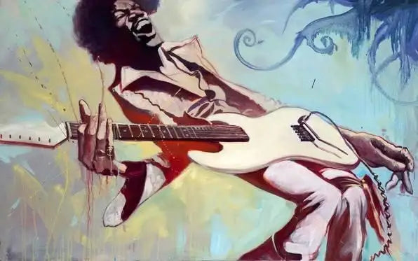 Jimi (Jimi Hendrix) - SOLD by artist Gabe Leonard - Wyecliffe Galleries