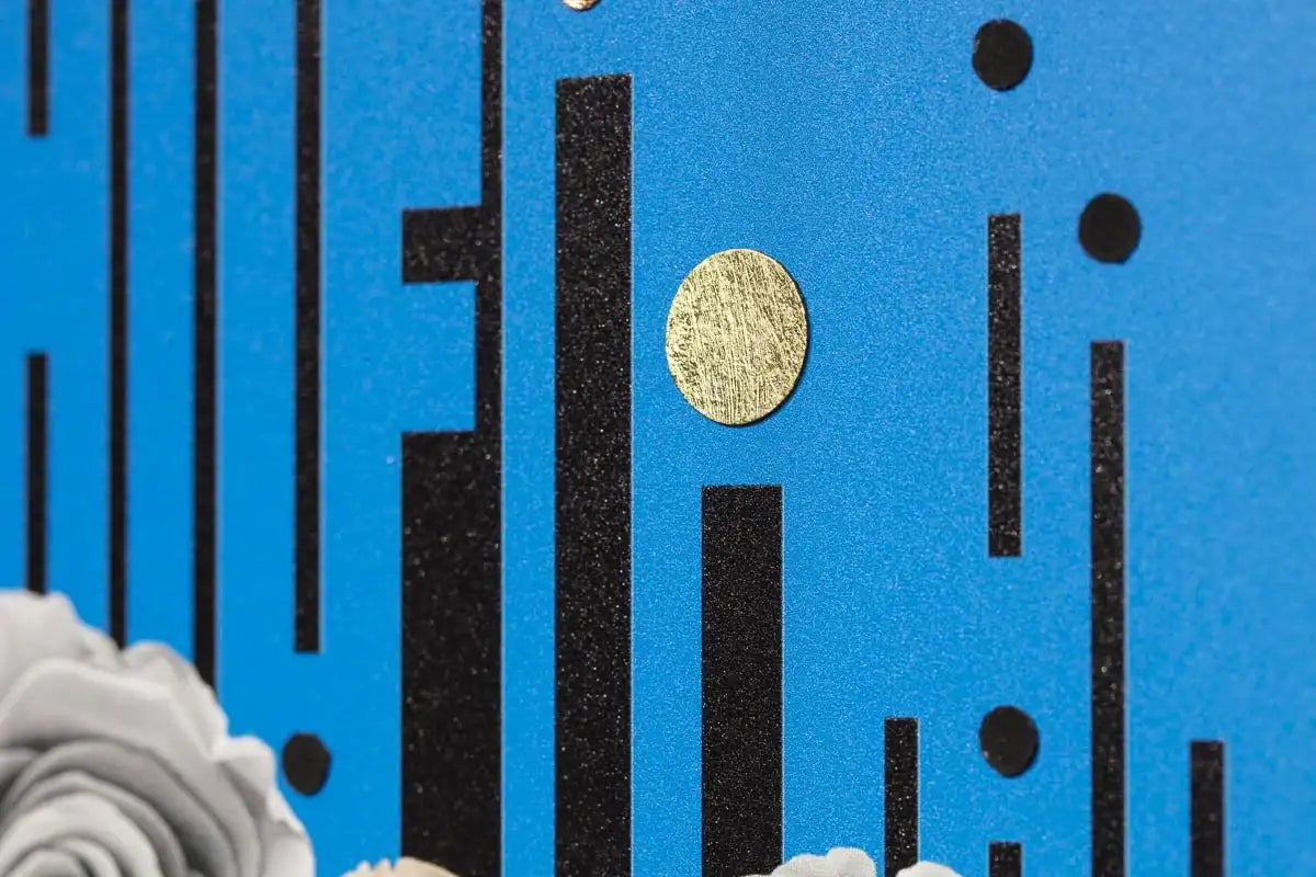 Bulletproof - Electric Blue - Boutique Edition by artist Gareth Tristan Evans - Wyecliffe Galleries