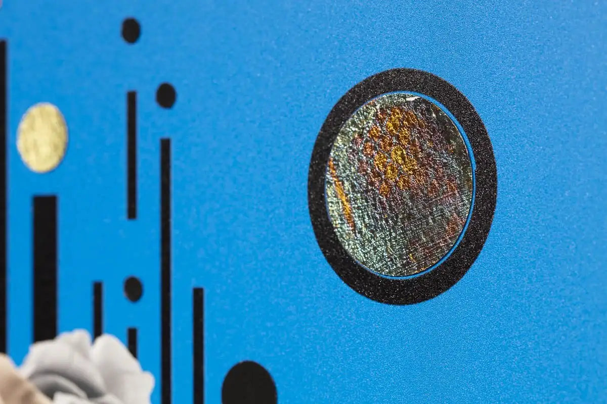 Bulletproof - Electric Blue - Boutique Edition by artist Gareth Tristan Evans - Wyecliffe Galleries