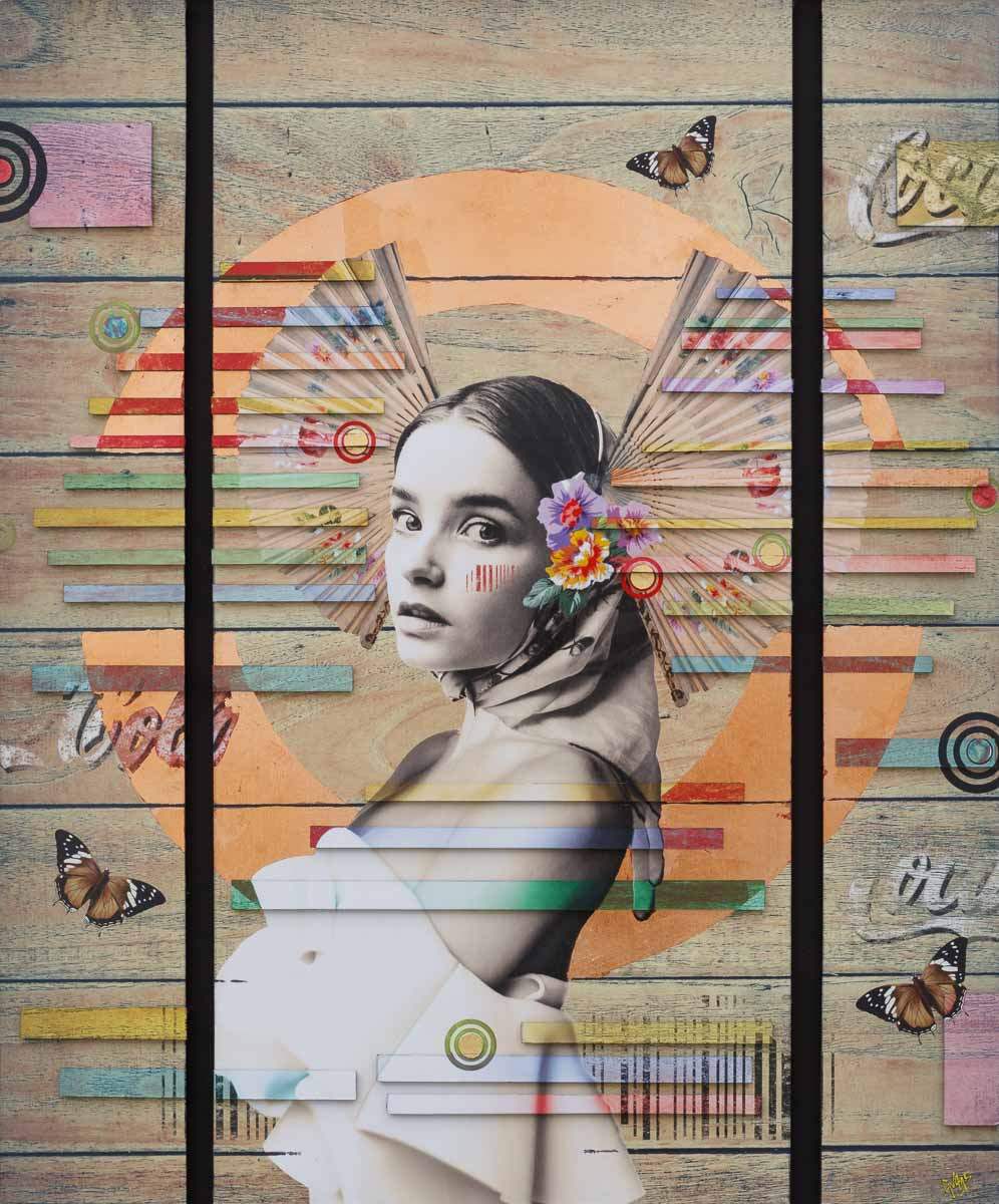 Cola Byobu (Copper) - Edition by artist Gareth Tristan Evans - Wyecliffe Galleries