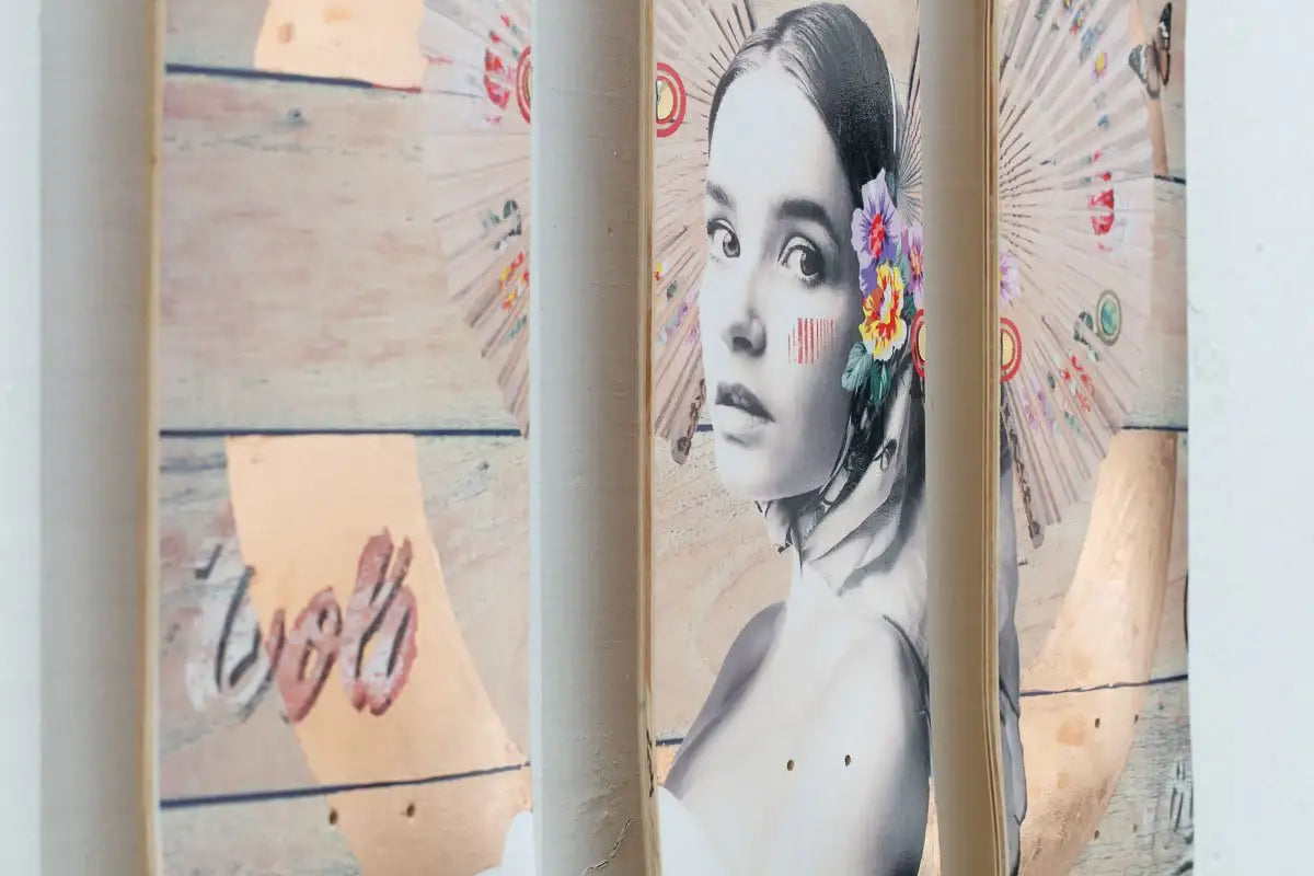 Cola (Copper) - Skate Decks Format - Edition by artist Gareth Tristan Evans - Wyecliffe Galleries