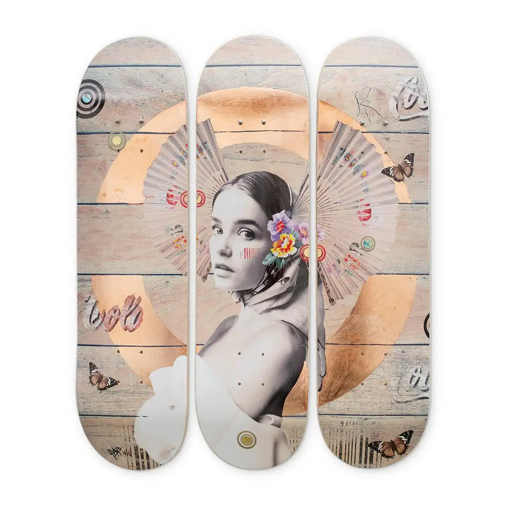 Cola (Copper) - Skate Decks Format - Edition by artist Gareth Tristan Evans - Wyecliffe Galleries