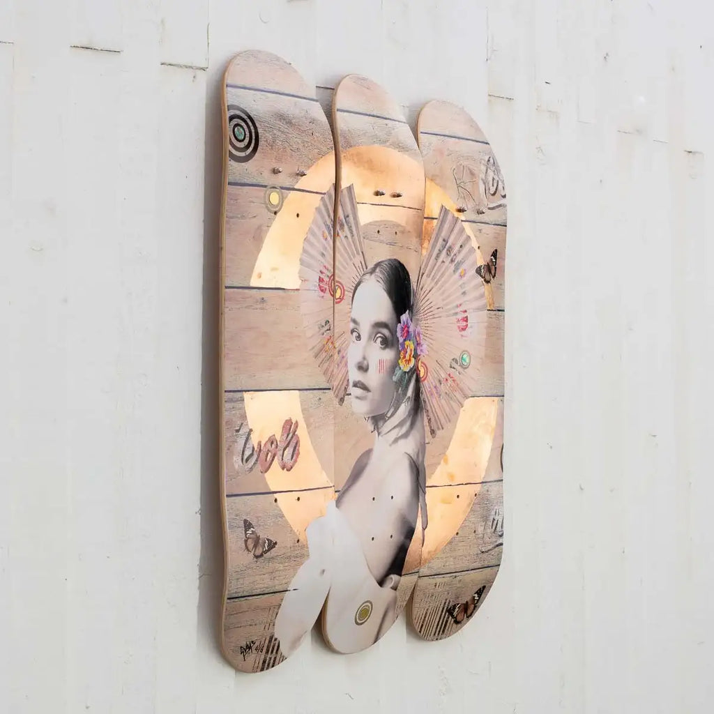 Cola (Copper) - Skate Decks Format - Edition by artist Gareth Tristan Evans - Wyecliffe Galleries