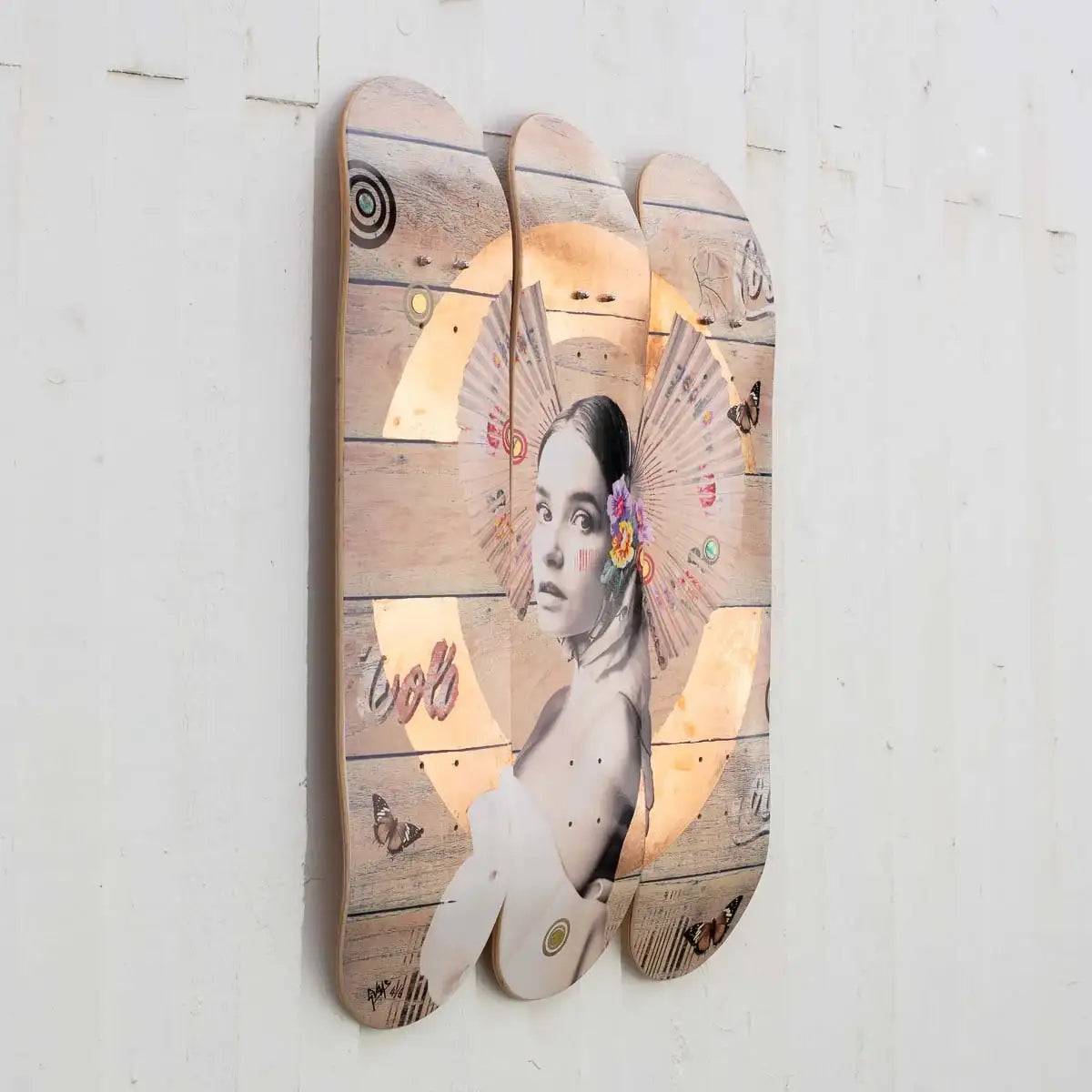 Cola (Copper) - Skate Decks Format - Edition by artist Gareth Tristan Evans - Wyecliffe Galleries