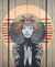 Sphinx Phoenix Byobu - Edition Gareth Tristan Evans Framed