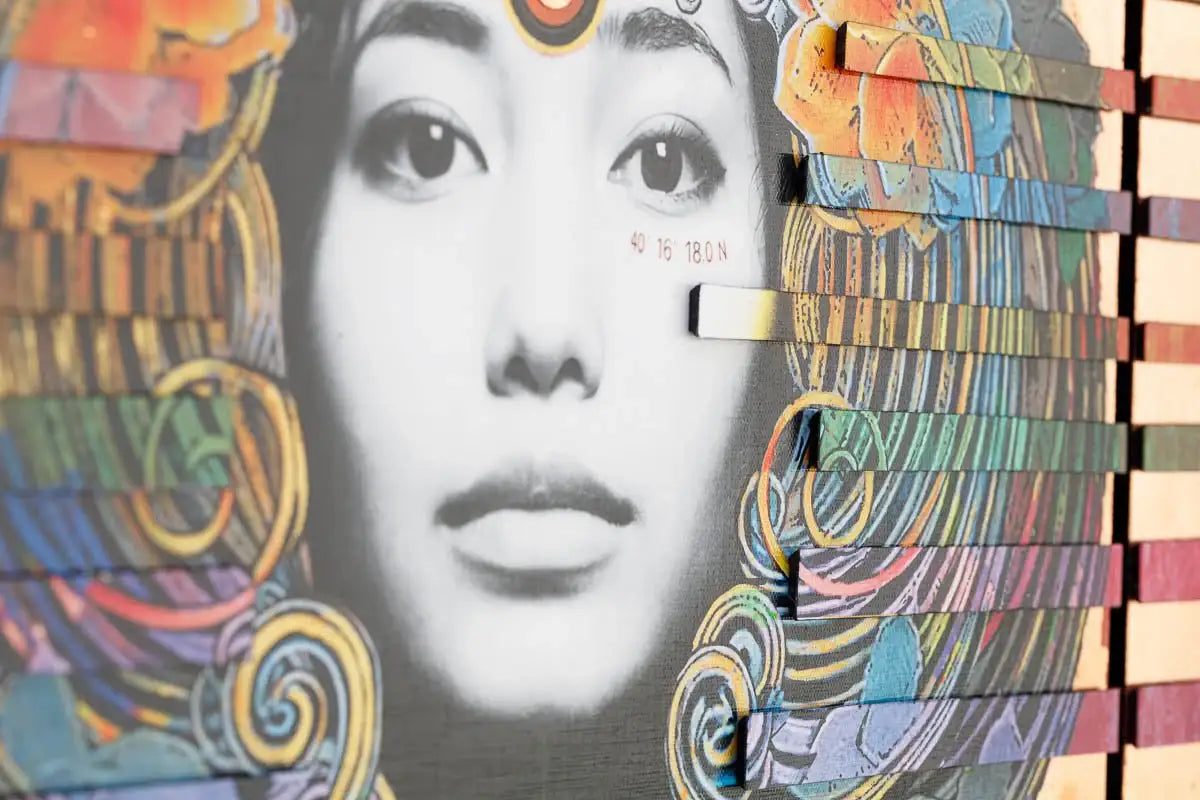 Sphinx Phoenix Byobu - Edition - SOLD OUT by artist Gareth Tristan Evans - Wyecliffe Galleries