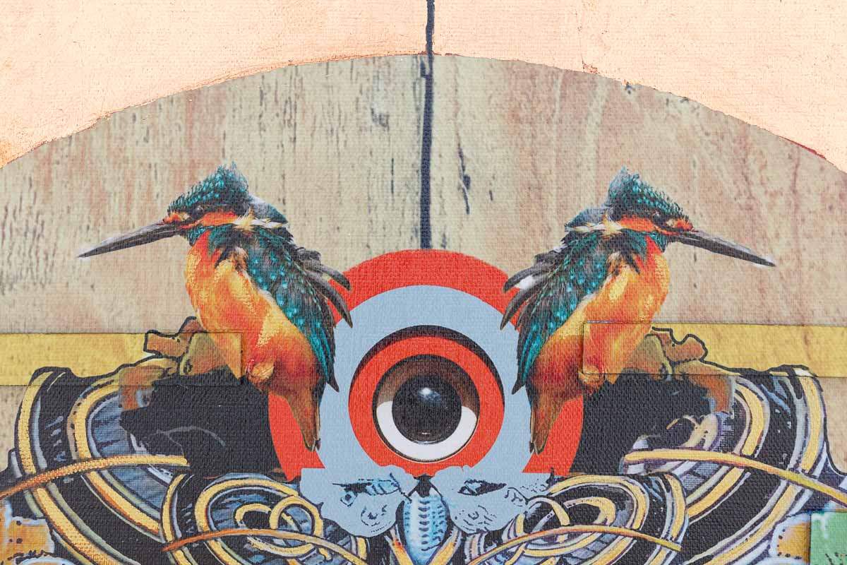 Sphinx Phoenix Byobu - Edition - SOLD OUT by artist Gareth Tristan Evans - Wyecliffe Galleries