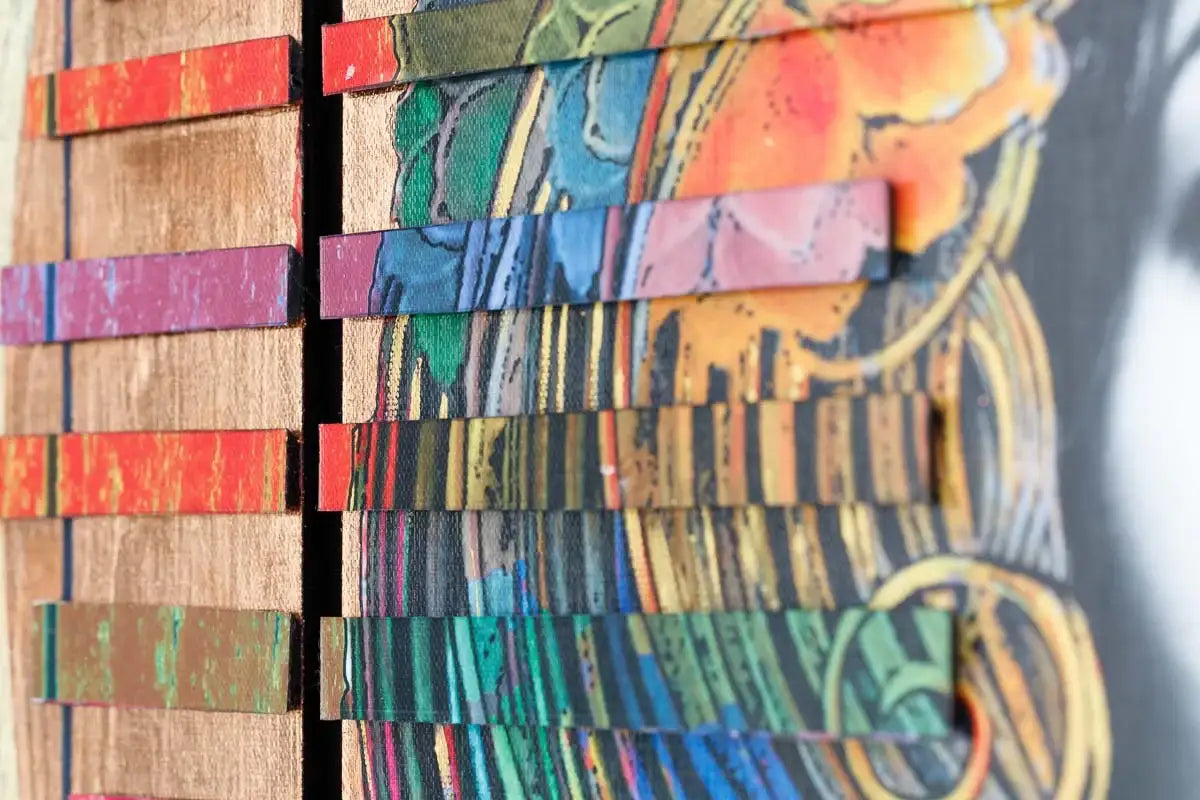 Sphinx Phoenix Byobu - Edition - SOLD OUT by artist Gareth Tristan Evans - Wyecliffe Galleries