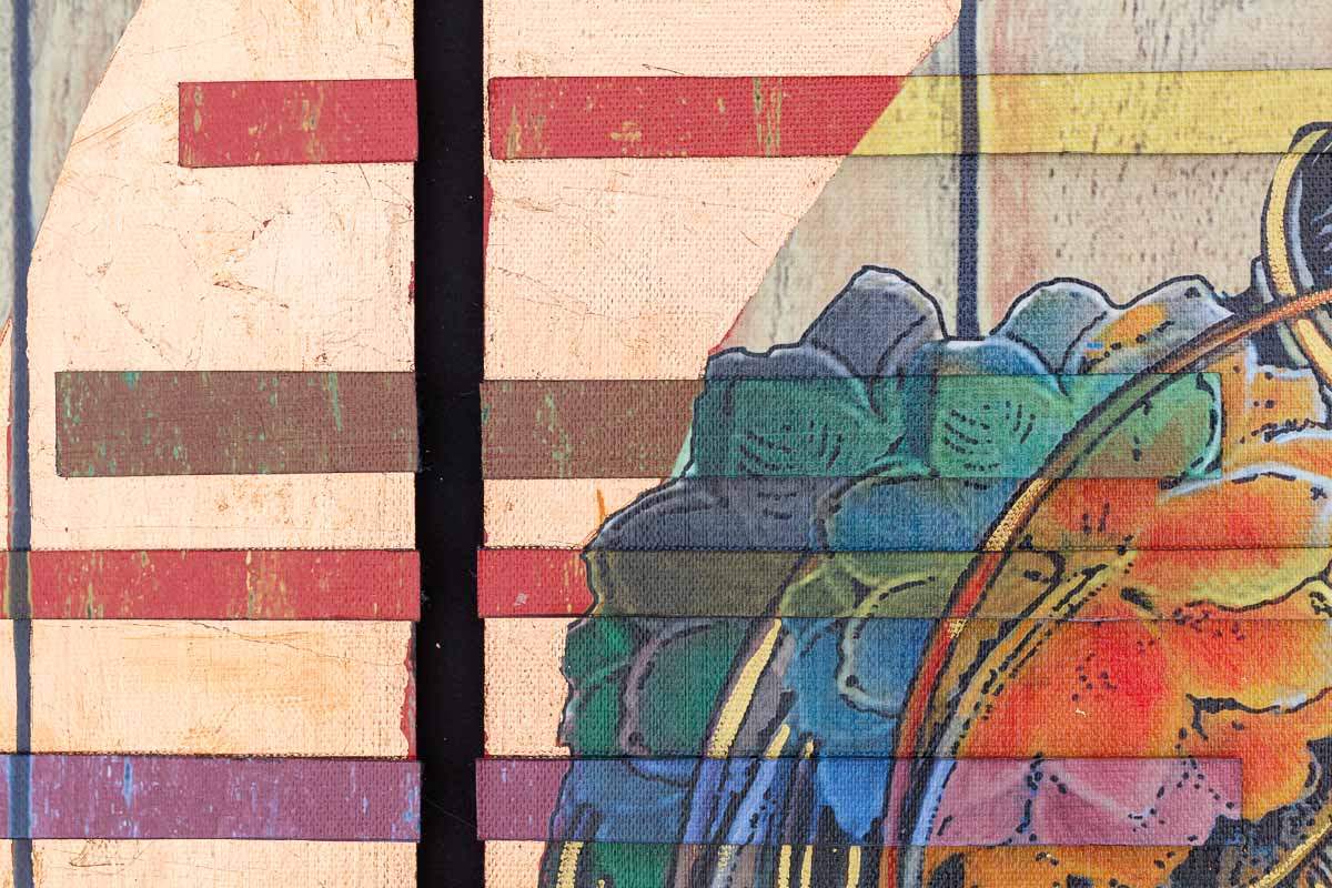 Sphinx Phoenix Byobu - Edition - SOLD OUT by artist Gareth Tristan Evans - Wyecliffe Galleries