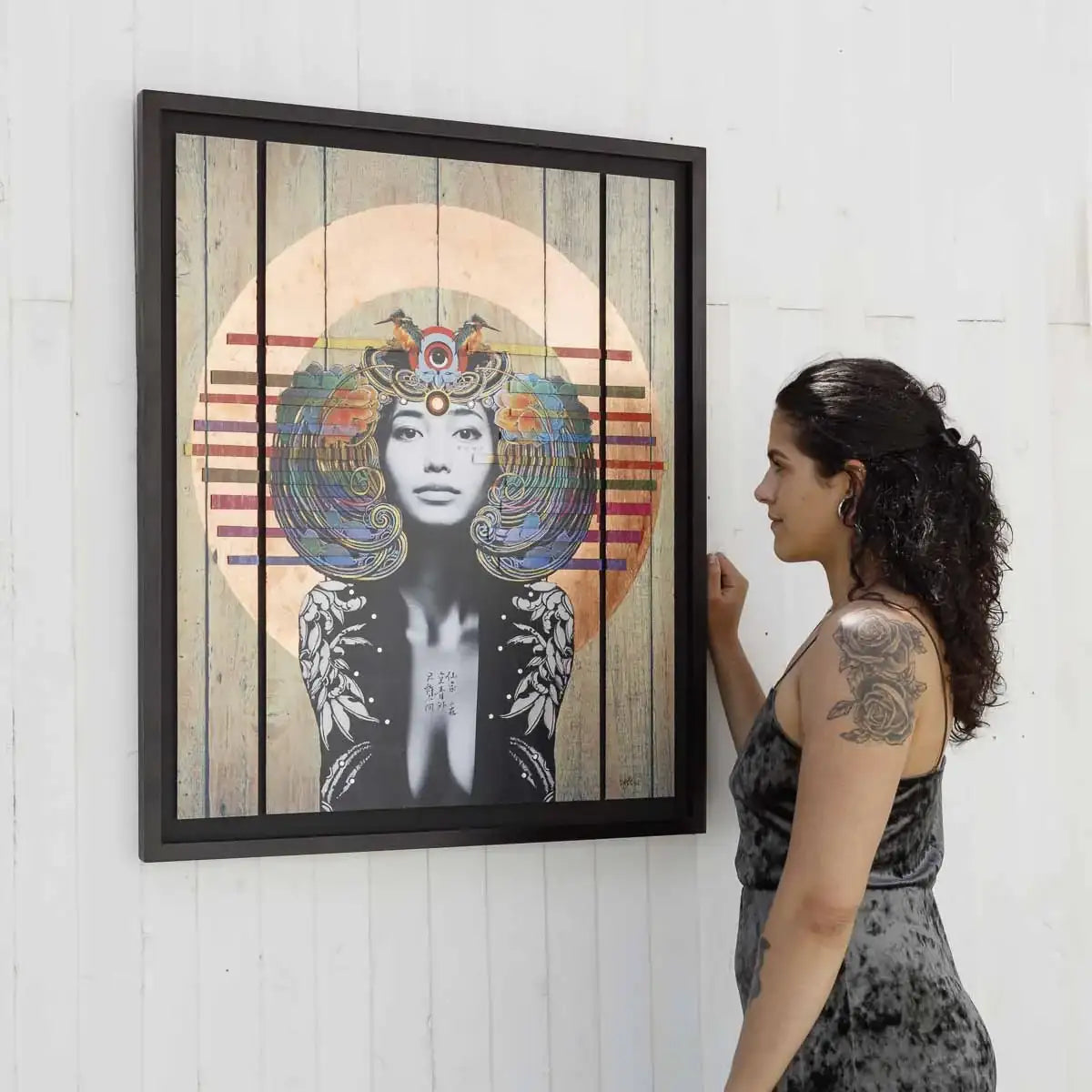 Sphinx Phoenix Byobu - Edition - SOLD OUT by artist Gareth Tristan Evans - Wyecliffe Galleries