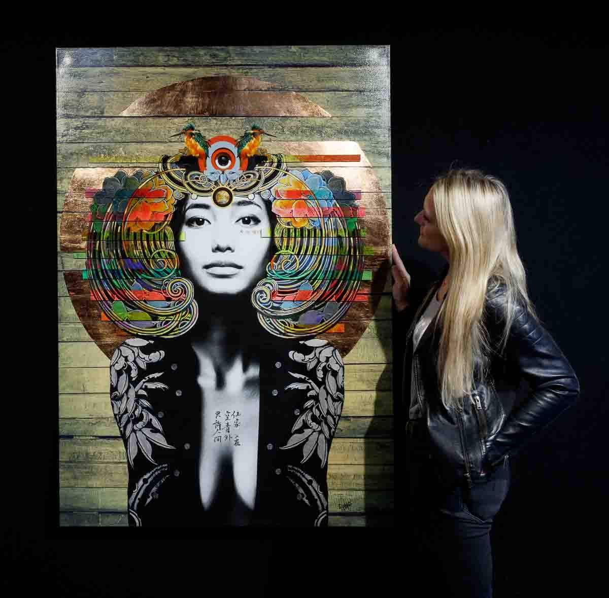 Sphinx Phoenix (Copper) - XL - Final Edition - SOLD by artist Gareth Tristan Evans - Wyecliffe Galleries