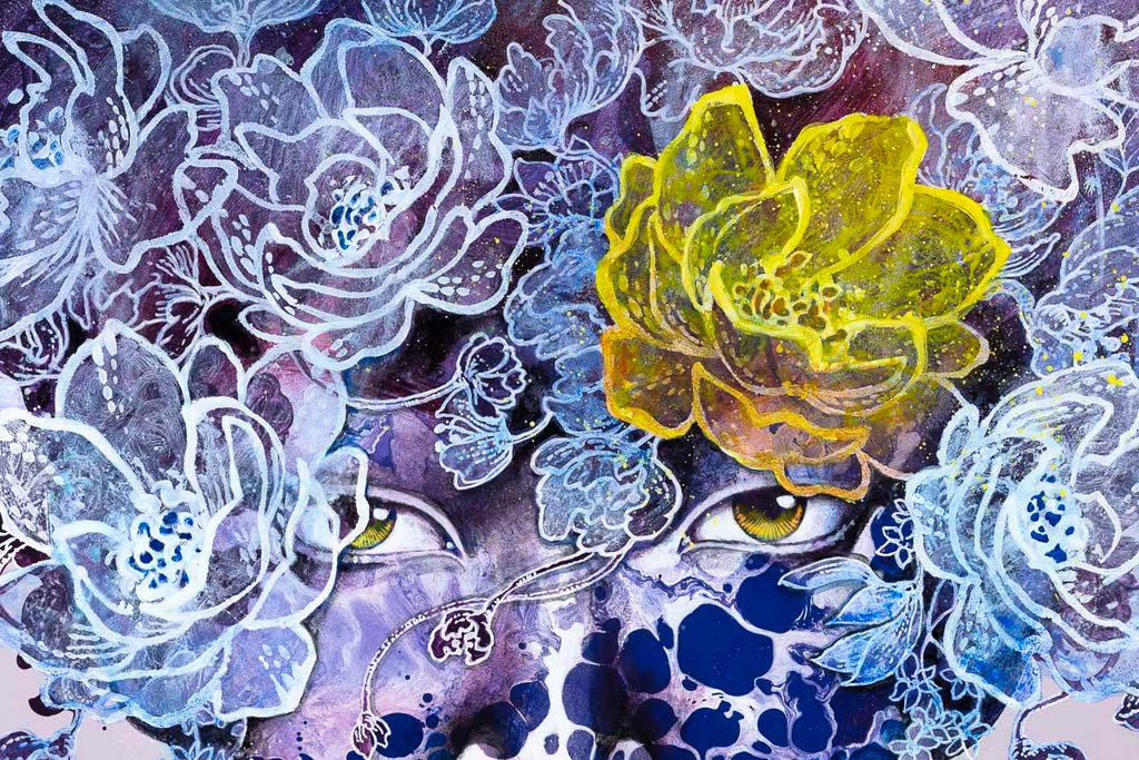 Behind Her Eyes - Original - SOLD by artist Gary McNamara - Wyecliffe Galleries