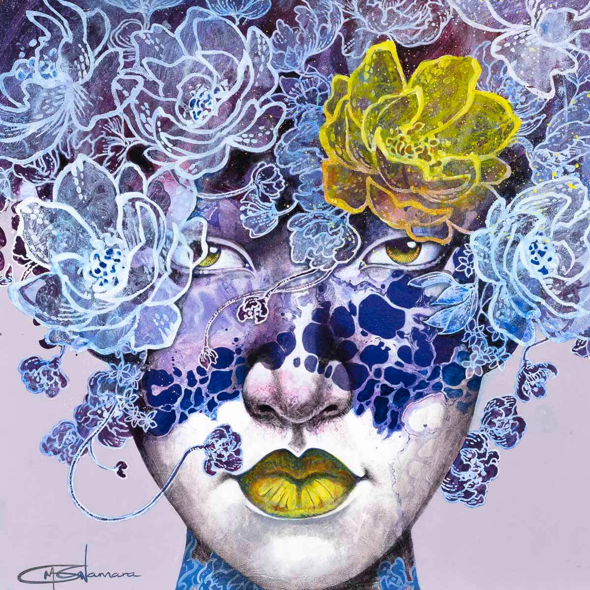 Behind Her Eyes - Original - SOLD by artist Gary McNamara - Wyecliffe Galleries