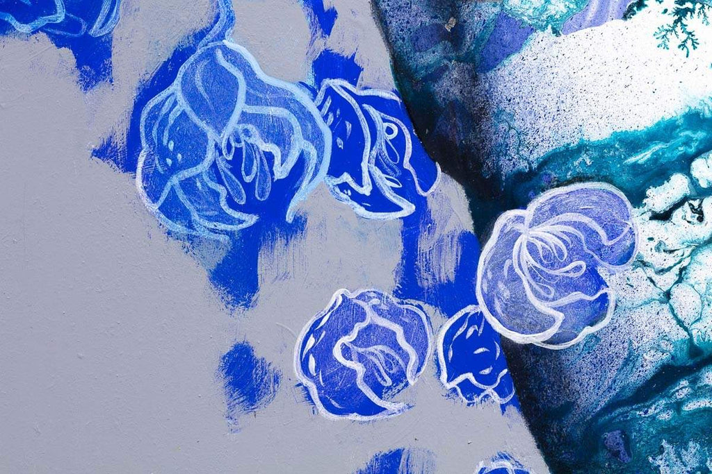 Blue Marble - Original - SOLD by artist Gary McNamara - Wyecliffe Galleries